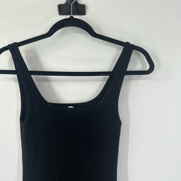 Wilfred Aritzia Black Ribbed Midi Dress - Picture 5 of 6